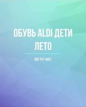 Купить Обувь ALDI дети лето#10 кг, ЛОТ №4457 оптом в Оренбурге и Оренбургской области