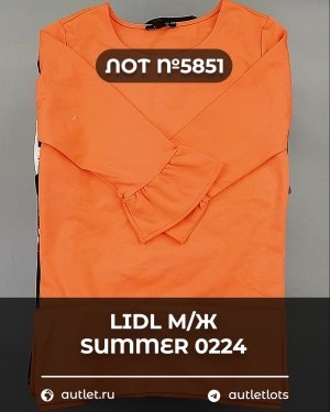 Купить LIDL Summer м/ж 022024#14 кг, ЛОТ №5851 оптом в Оренбурге и Оренбургской области