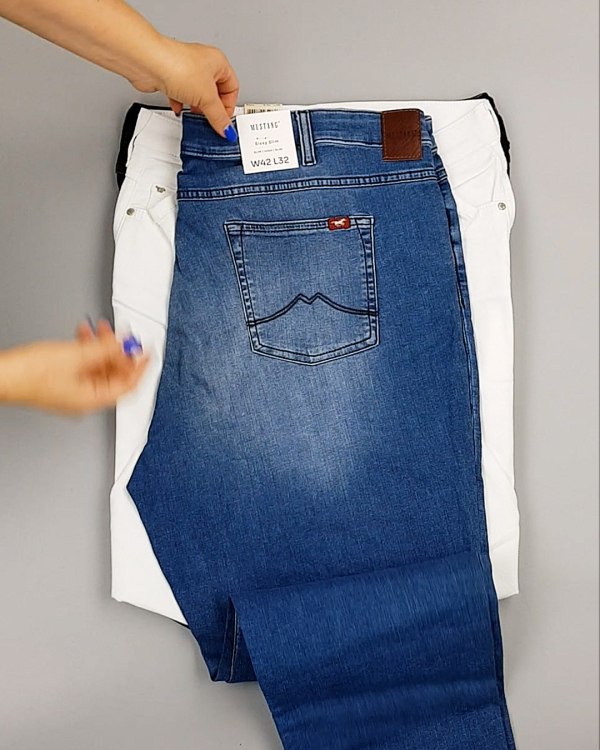 Фотография  764 - Джинсы MUSTANG м/ж#5 кг, ЛОТ №6957 оптом в Оренбурге и Оренбургской области