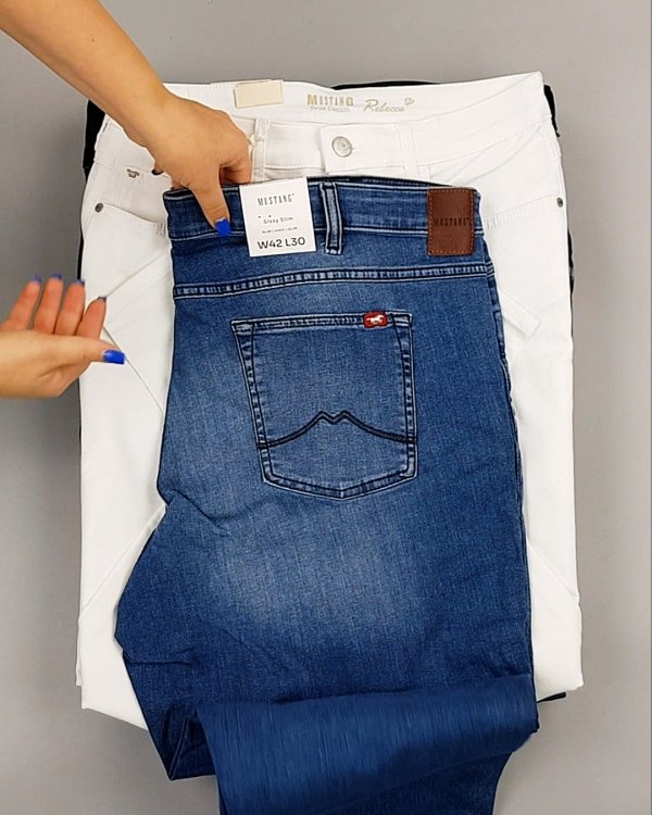 Фотография  611 - Джинсы MUSTANG м/ж#5 кг, ЛОТ №6961 оптом в Оренбурге и Оренбургской области