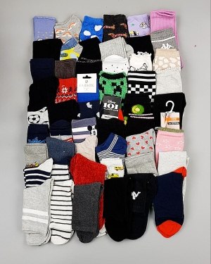 Купить Носки дети СТОК зима#5 кг, ЛОТ №6989 оптом в Оренбурге и Оренбургской области