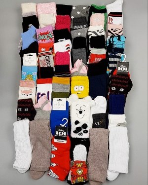 Купить Носки дети СТОК зима#5 кг, ЛОТ №6986 оптом в Оренбурге и Оренбургской области