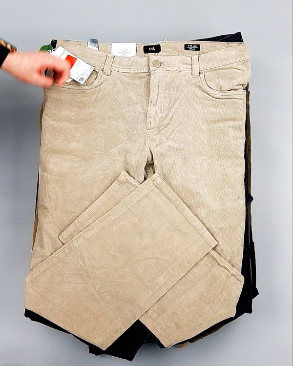 Фотография  377 - Брюки вельветовые м/ж C&A 025#10 кг, ЛОТ №7902 оптом в Оренбурге и Оренбургской области