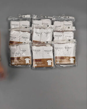 Фотография  530 - Футболка белая муж Корея 085#5 кг оптом в Оренбурге и Оренбургской области