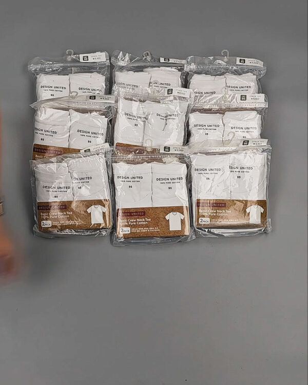 Фотография  845 - Футболка белая муж Корея 085#5 кг оптом в Оренбурге и Оренбургской области