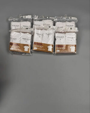 Фотография  825 - Футболка белая муж Корея 085#5 кг оптом в Оренбурге и Оренбургской области