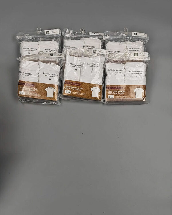 Фотография  199 - Футболка белая муж Корея 085#5 кг оптом в Оренбурге и Оренбургской области