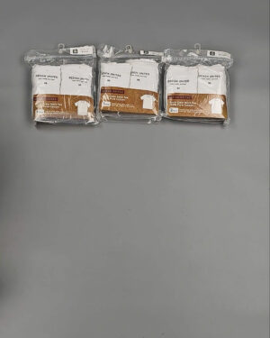 Фотография  574 - Футболка белая муж Корея 085#5 кг оптом в Оренбурге и Оренбургской области